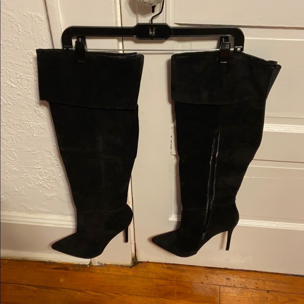 New !!! Pointed Toe Thigh High Boots